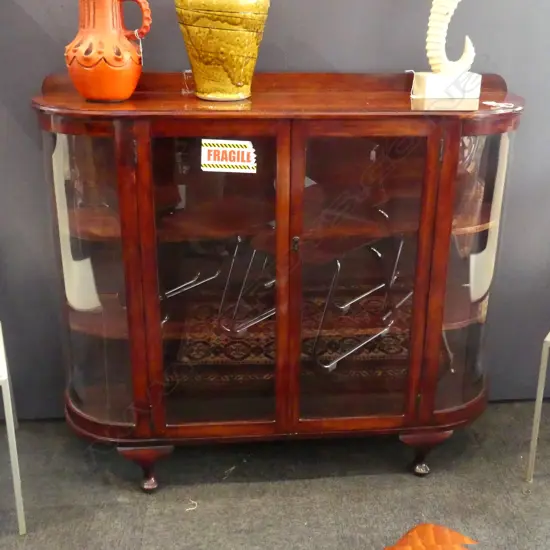 GLAZED CHINA CABINET 1300x340x1115mm