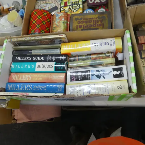 BOX LOT BOOKS; ANTIQUE INTEREST