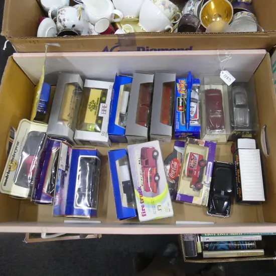 BOX OF MODEL CARS