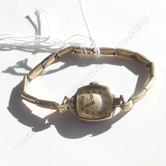 	ROLLED GOLD GRUEN 1950'S LADIES W/WATCH