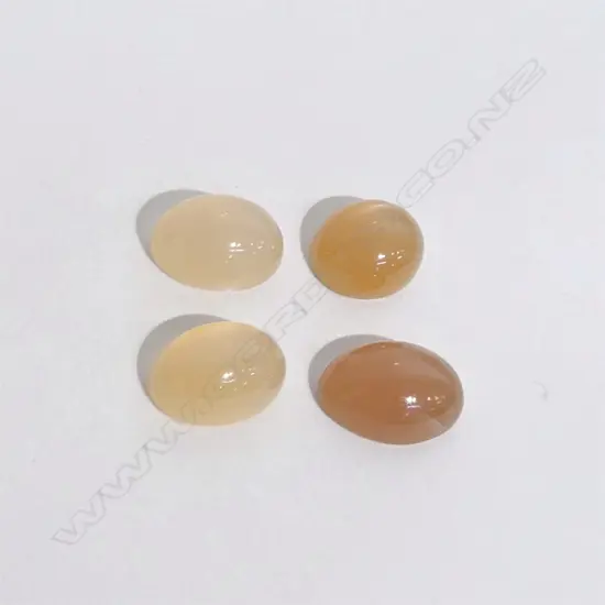 4 ORANGE CATS EYE MOONSTONES