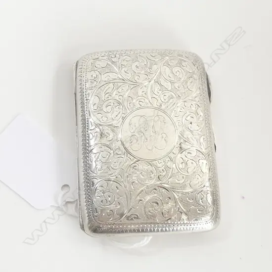 CHESTER 1898 SILVER SCROLL ENGRAVED CIGARETTE CASE