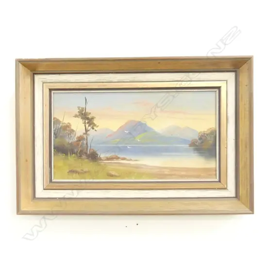 HT GARRATT, 'CLARENCE RIVER',  OIL ON BOARD, SIGNED 290 X 150MM