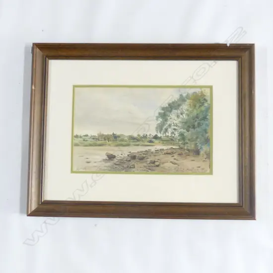 SMITH, M.J. (NZ 20thC), Auckland Harbour near Orakei c.1920, W/C, signed, 200mm x 310mm