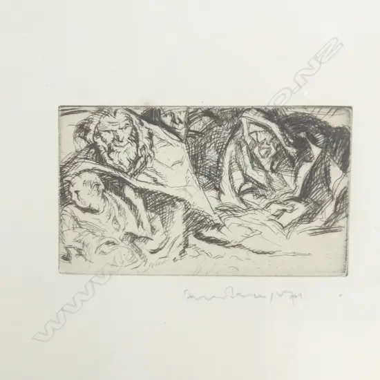  ARTISTS PROOF SIR FRANK BRANGWYN 95 X 50mm