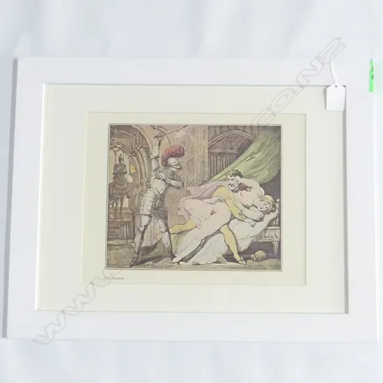 ROWLANDSON, Thomas (UK 1756-1827), The Ancestor, 1960s Reprint of 18thC Erotic Drawing, Lithoprint, 190mm x 220mm