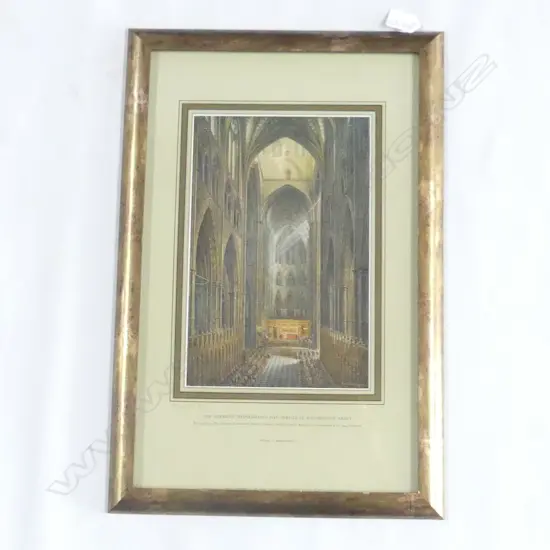 BERESFORD, Frank (UK 1881-1967), 'American Thanksgiving Day Service...', Lithoprint, Signed, 370mm x 220mm