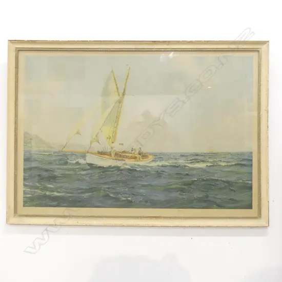 LG YACHTING SCENE WATER COLOUR 750 X 500MM
