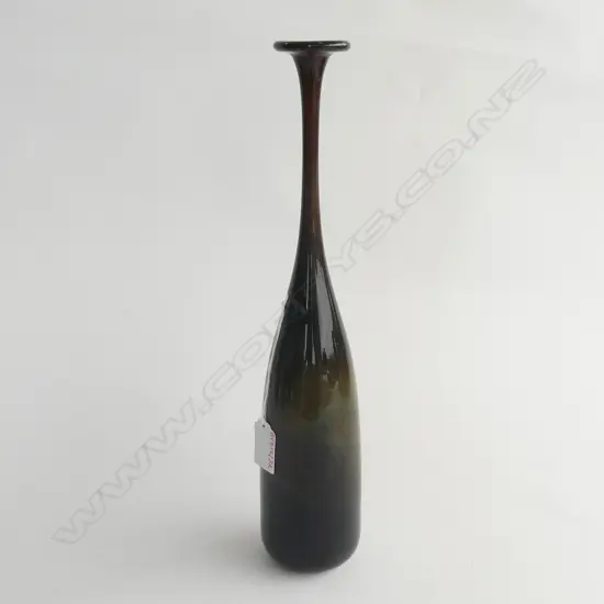 TALL ART GLASS SPEICIMAN VASE  BY TONY KUIYPERS H350MM