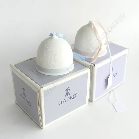  2 LLADRO BELLS; WINTER & FALL (both boxed)