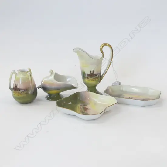 5 PCS ROYAL BAYREUTH AUCKLAND EXHIBITION SOUVENIR WARE