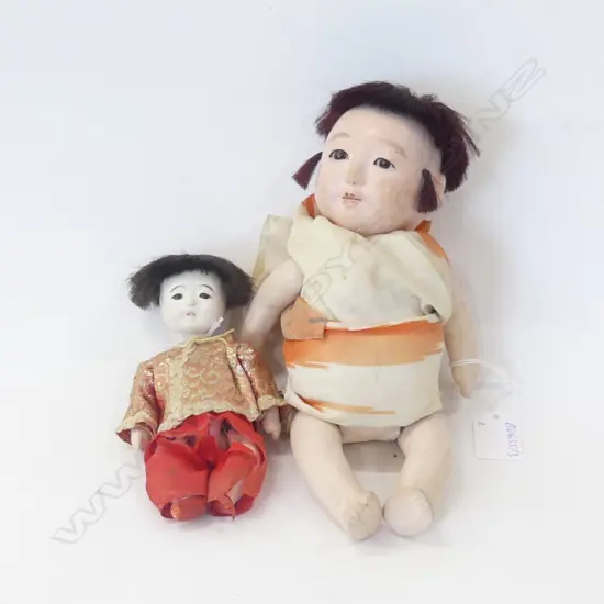 JAPANESE BOY DOLL WITH ANOTHER