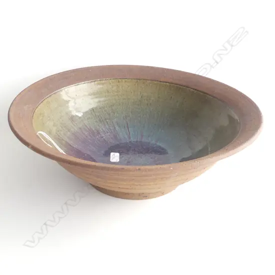 LGE STUDIO POTTERY BOWL 345mm dia (faults) (AK56)