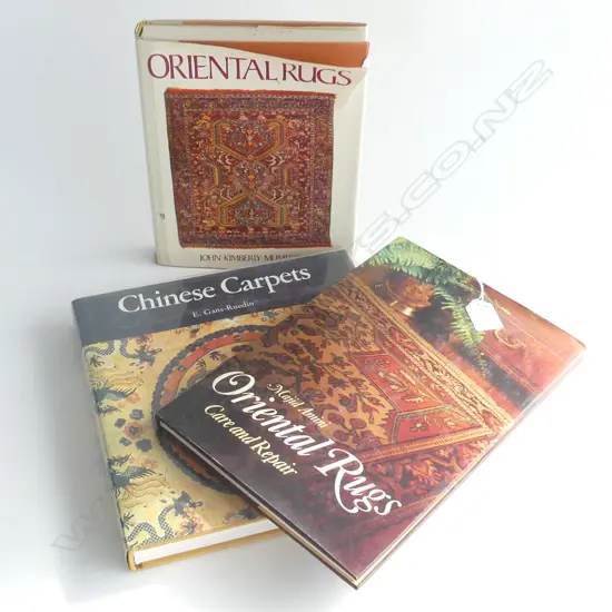 3 BOOKS ON ORIENTAL RUGS; MUMFORD, AMINI & GANS-RUEDIN