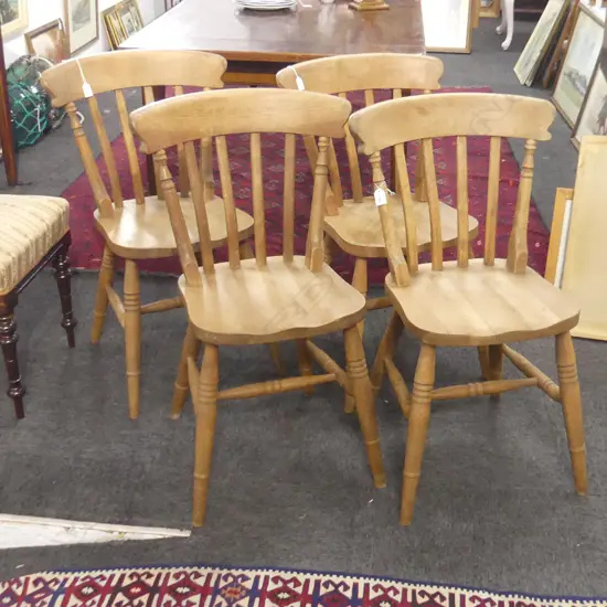 FOUR COUNTRY DINNING CHAIRS