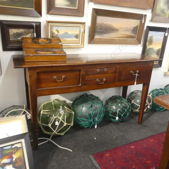 OAK SEFTON POWRIE STYLE CONSOLE TABLE 1460 x 460 x 810mm