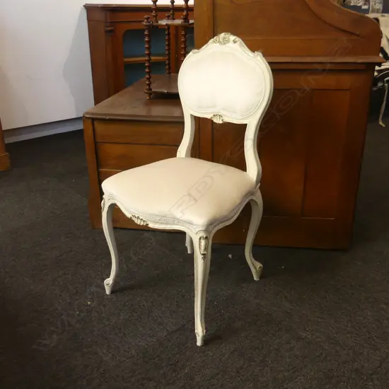 FRENCH STYLE WHITE  CHAIR 
