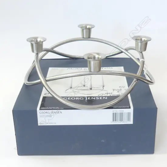 GEORG JENSEN 'SEASON' CANDELABRA, IN BOX