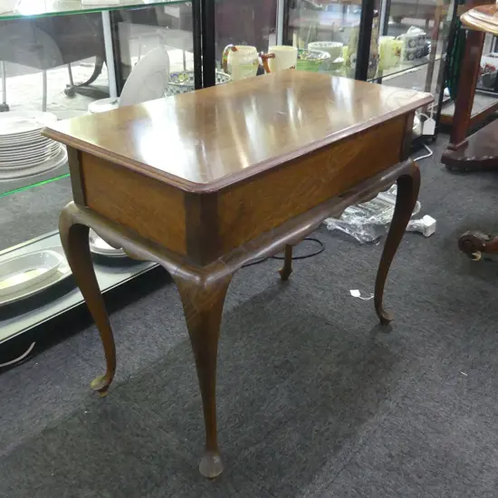 MAHOGANY OCCASIONAL TABLE L 710 X 410MM