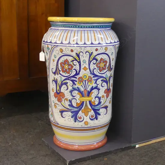 LARGE ITALIAN FLOOR VASE OR UMBRELLA STAND H.510mm