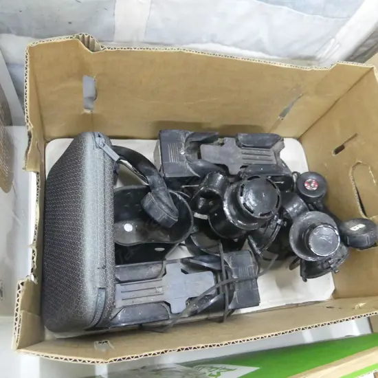 BOX LOT PR VINTAGE PHONES, PR SIGNAL LANTERNS