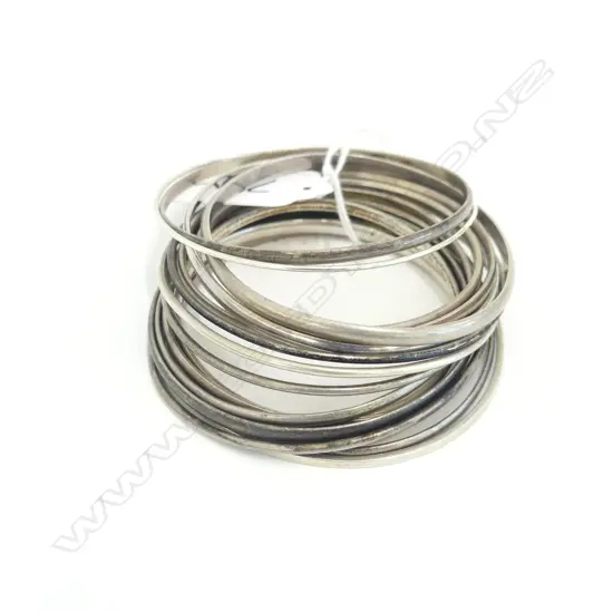 ASST SILVER BANGLES 131GMS