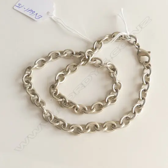HEAVY SILVER NECK CHAIN L.440mm 43gms