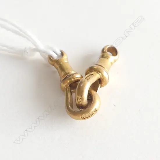 PR GOLD PLATED 'CASED' FOB CHAIN CLIPS