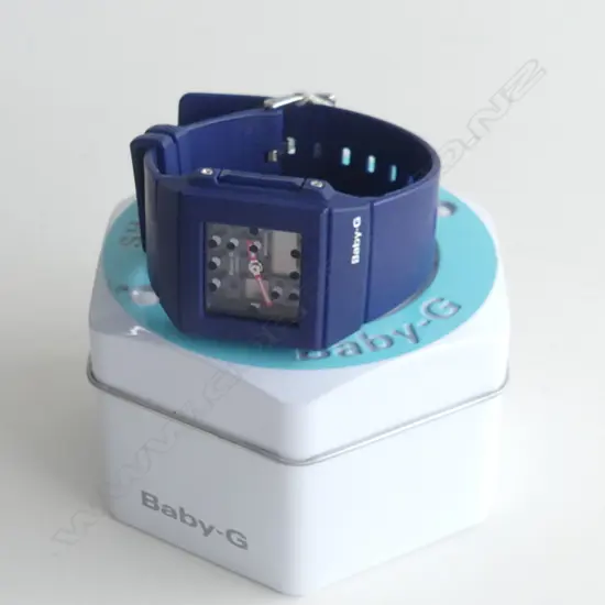 BLUE BABY G WATCH - IN ORIGINAL TIN 
