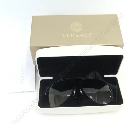 VERSACE SUNGLASSES, IN CASE & BOX & WARRANTY