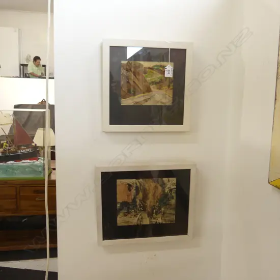 PR JOHN WEEKS O'CONNOR WAIKATO SERIES WATER COLOURS 195 X 160 & 165 X 135MM