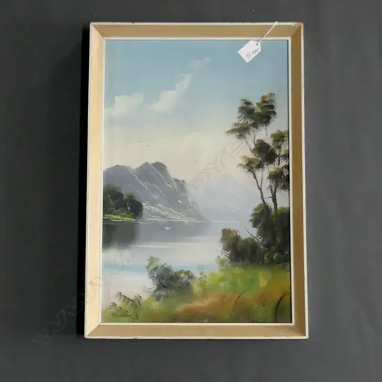 FENWICK, F (NZ), Southern Lake and Mountains, Oil on board, signed, 450mm x 290mm