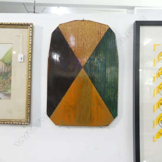 ARTIST UNKNOWN ACRYLIC ON MIRROR BACKING BOARD VAIN  H 460 MM