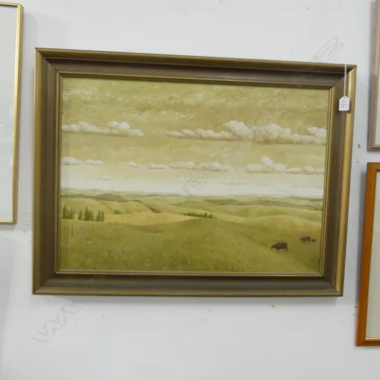 PAINTED LANDSCAPE. HANS BRUTSCH 680 X 470MM