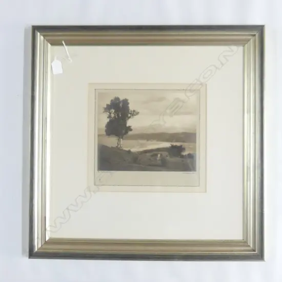 FRAMED GEORGE CHANCE PHOTOGRAPH 'THE DISTANT SURF' 195x245mm
