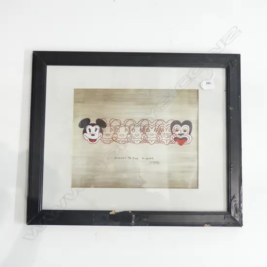DICK FRIZZEL 'MICKEY TO TIKI TU MEKE' PRINT 250 X 350MM