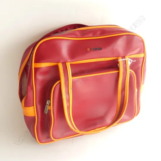 AS ROMA RED AND ORANGE OCCASIONAL BAG