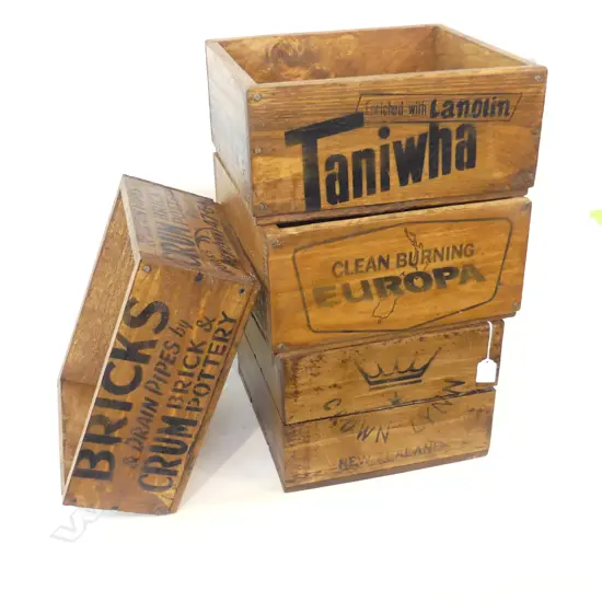 4 COPY ADVERTISING BOXES