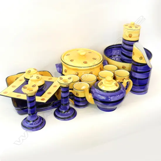 16 PIECE COLLECTION OF STUDIO CERAMICS 