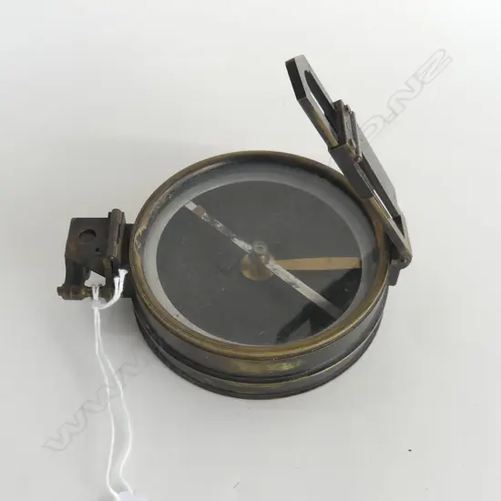 ANTIQUE SURVEYOR'S PRISMATIC COMPASS BY CARY LONDON D. 102MM