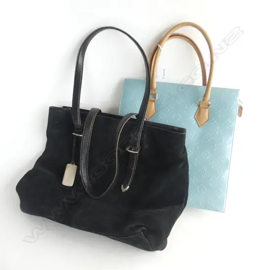 LV BAG ?H290MM L280MM with a RALPH LAUREN? BLACK SUEDE BAG