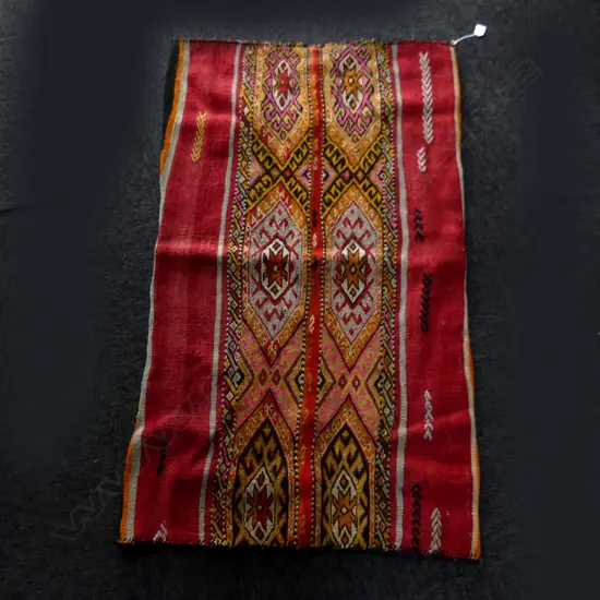 OLD TURKISH KELIM GRAIN BAG / CUSHION COVER 1200 X 700mm. striped back