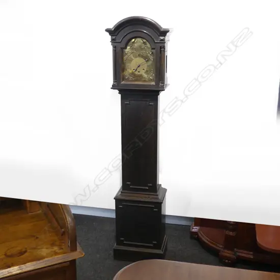 MAHOGANY GRANDMOTHER CLOCK H. 1590MM
