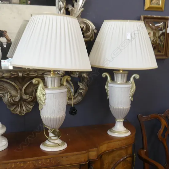 PR LG GILDED TABLE LAMPS H. 700MM