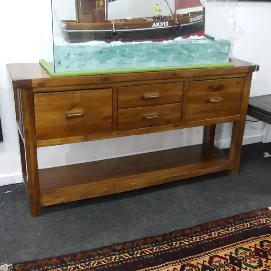 WOODEN SIDE TABLE CABINET 1490 x 400 x 800MM