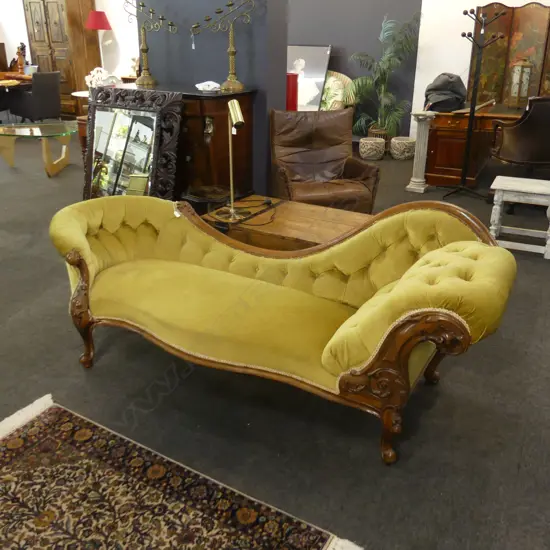 VICTORIAN CHAISE LOUNGE  L. 2100MM