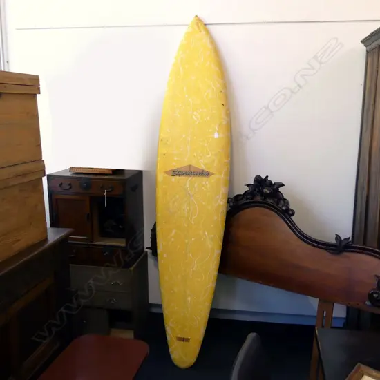 VINTAGE NZ GRAHAM ALLEN SURFBOARD 7.2FT 