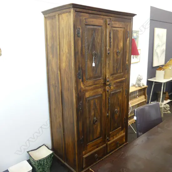 LARGE INDONESIAN WOODEN CABINET 600 X 1000 X H. 2000MM