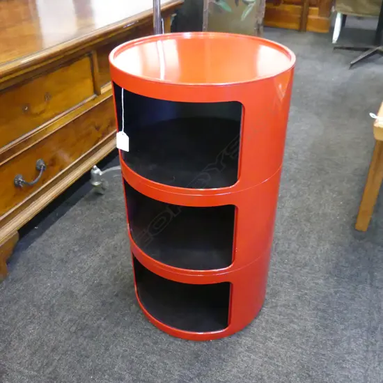 MOCKA RED KARTELL COMPONIBILI 3 DRAWER BEDSIDE CABINET H 570 D 370 MM COPY 