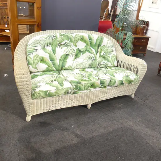 3 SEATER CANE SOFA